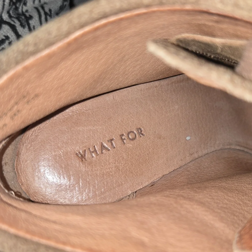 What‎ For Suede Wedge Booties – Size 39 (US 8.5–9)